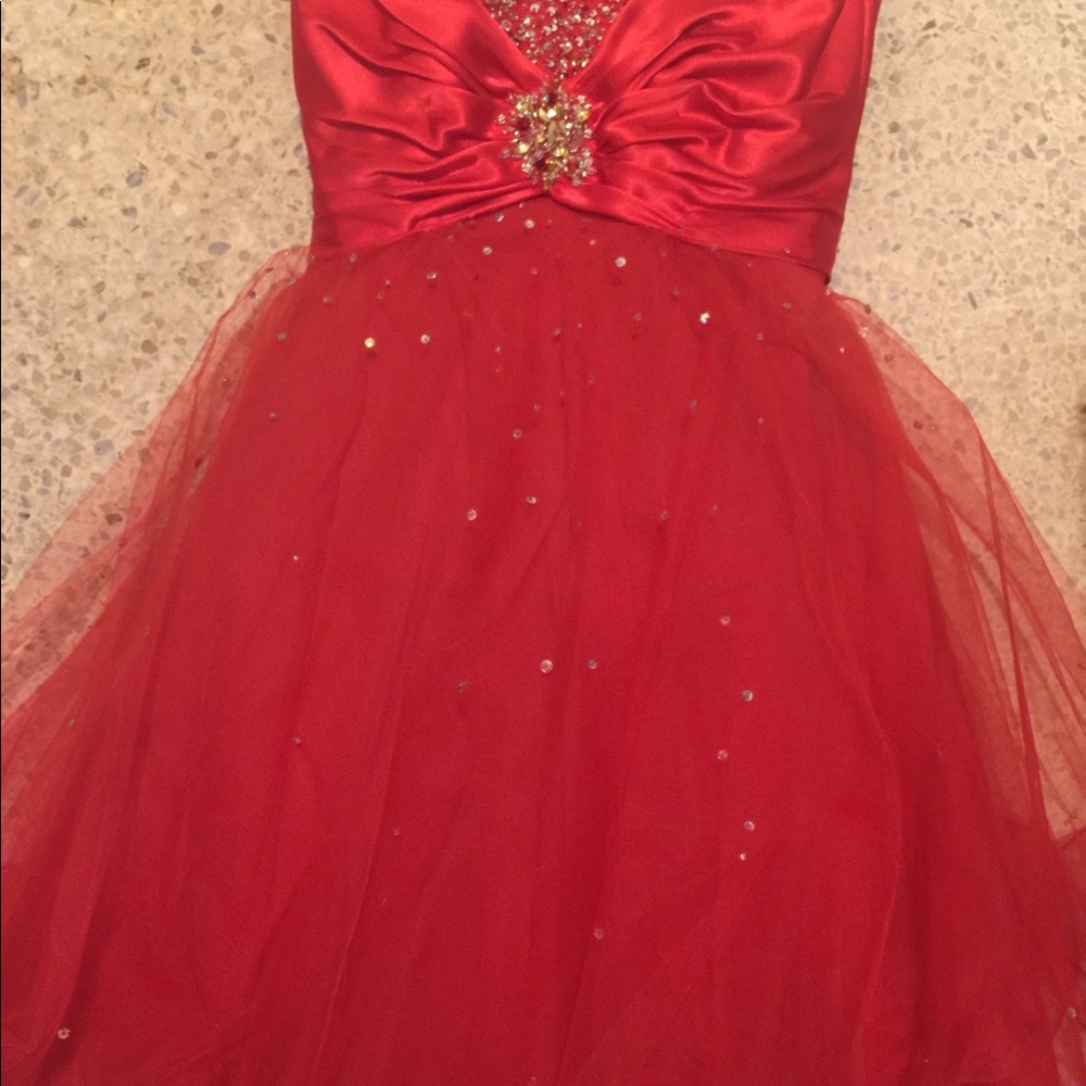 Mori Lee Red Cocktail Dress